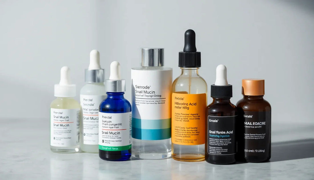 Best Serum for Face: Smart Serum Strategy with Snail Mucin, Hyaluronic Acid & Anti-Aging Peptides - 3 IN 1 SUPER SERUM BY BIOCORE LABS 